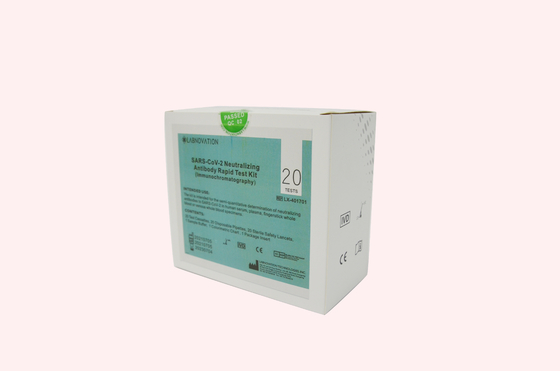 Kit Deteksi Cepat Antibodi Penetral IVD Kit Tes Aliran Lateral Untuk Perjalanan