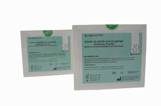 Kit Uji Antibodi Cepat Deteksi Kualitatif ISO9001 Kit Uji IgG IgM Cepat Antibodi