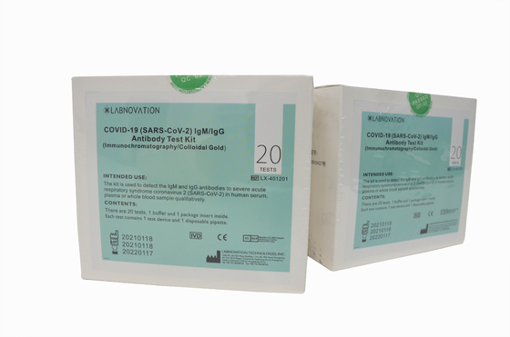 Kit Tes Cepat Antibodi CoV-19 IgG/IgM 90% Spesifisitas Untuk Pusat Penahanan
