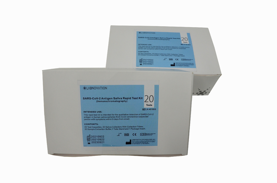 20 PCS Universal COVID-19 Kit Tes Antigen Saliva Untuk Populasi Terduga