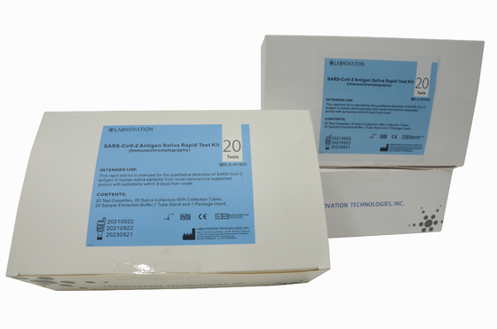 Kit Uji Antigen Air Liur KKM Hemat Waktu ISO9001 Untuk Sekolah