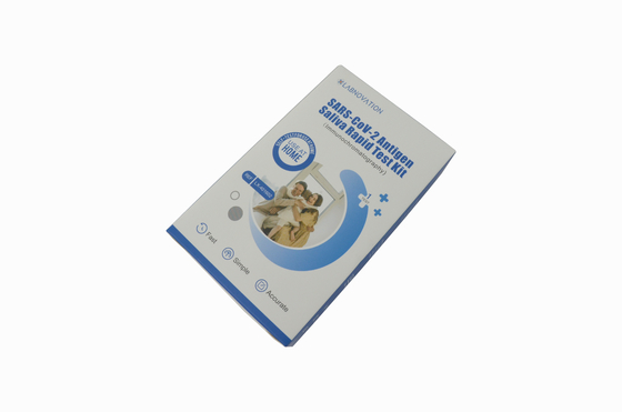 IVD Rapid Test Saliva Self Test Kit Pengepakan Tunggal Pengoperasian yang Mudah