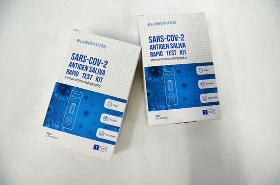 Profesional RTK 1 Test Cov-19 Kit Uji Antigen Saliva Spesifisitas Tinggi