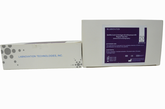 Orofaringeal Swab Rapid Flu Test Kit Combo Antigen Influenza A &amp; B Test Kit