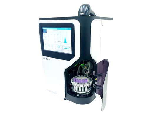 HbA1c Analyzer LD-560 Labnovation Penganalisis Otomatis Penuh Terbaru Metode HPLC IFCC&amp;NGSP Bersertifikat HbA1c Analyzer