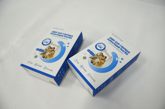 kualitas  SARS-CoV-2 Saliva Self Test Kit Single Pack Portable RTK Ag Saliva Test Kit pabrik