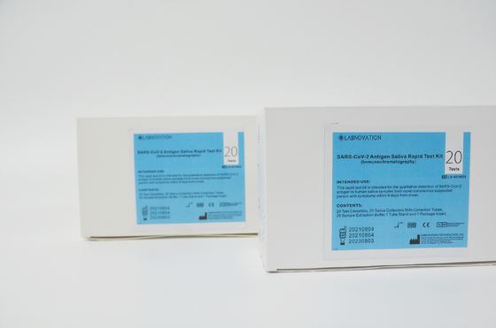 CE MSDS SARS-CoV-2 Kit Tes Antigen Saliva Kit Tes Seni Akurasi Tinggi