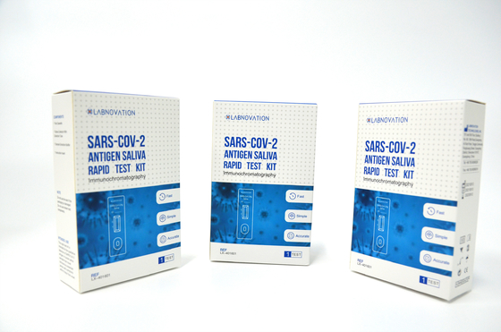 ISO13485 Labnovation Kit Uji Antigen Saliva 1 Uji Kit Antigen Cepat