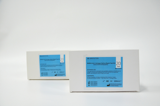 98,02% Kit Tes Air Liur Antigen Cepat Akurat 20 Tes Per Kotak