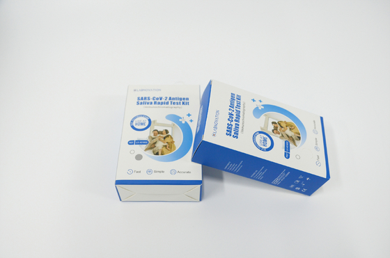 IVD Rapid Test Saliva Self Test Kit Pengepakan Tunggal Pengoperasian yang Mudah