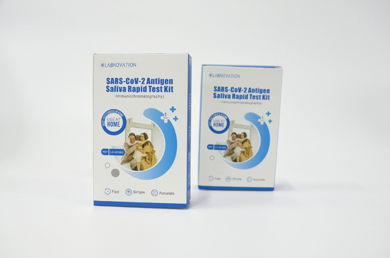 Kit Uji Saliva Rumah Paket Tunggal ISO 9001 Untuk Pemeriksaan Harian
