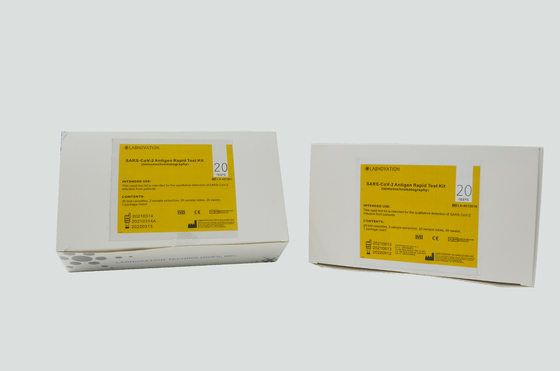 20 PCS SARS-CoV-2 Ag Perangkat Tes Cepat 15 Min Nasal Swab Test Kit