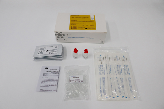 Kit Tes Antigen RTK Kaset SARS-CoV-2 Sekali Pakai Tes Labnovation Spesifisitas Tinggi