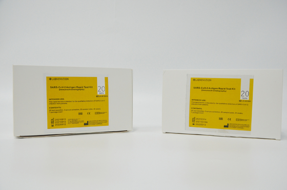 100,00% Spesifisitas Kit Tes RTK Antigen SARS-CoV-2 20 Tes Tes Labnovation