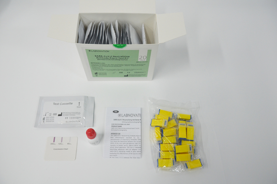 Kit Deteksi Cepat Antibodi Penetral IVD Kit Tes Aliran Lateral Untuk Perjalanan