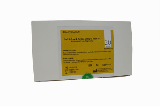 Kit Tes Antigen Cepat Kit Tes Cepat Antigen CoV-19 20 Kit Tes Pengoperasian Sederhana Penggunaan Profesional