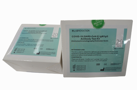 Kit Uji Antibodi Cepat Deteksi Kualitatif ISO9001 Kit Uji IgG IgM Cepat Antibodi