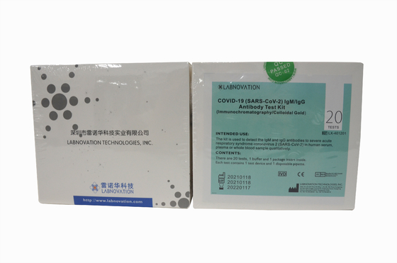 Kit Tes Cepat Antibodi CoV-19 IgG/IgM 90% Spesifisitas Untuk Pusat Penahanan