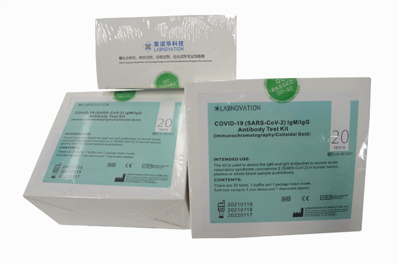 Kit Tes Antibodi Cepat Akurasi Tinggi Serum Plasma Whole Blood IgG/IgM Raoid Test Kit