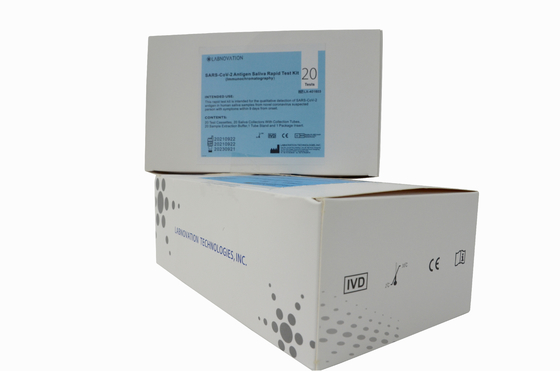 20 PCS Universal COVID-19 Kit Tes Antigen Saliva Untuk Populasi Terduga