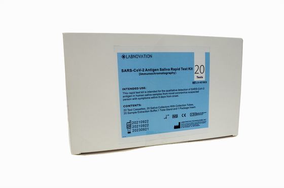 Kit Uji Antigen Air Liur KKM Hemat Waktu ISO9001 Untuk Sekolah