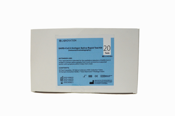 CE MSDS Rapid Antigen Test Kit Kit Uji Saliva RTK 99% Spesifisitas