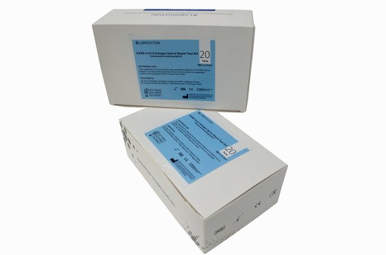 CE MSDS Rapid Antigen Test Kit Kit Uji Saliva RTK 99% Spesifisitas