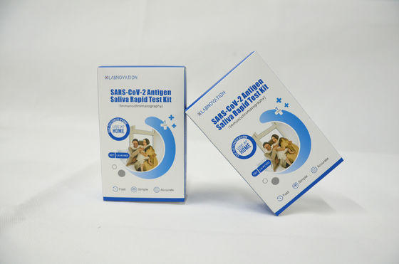 Kit Uji Diri Saliva Keselamatan Spesifisitas Tinggi ISO 60% Kelembaban