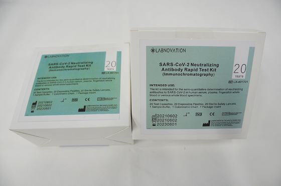 Kit Uji Antibodi Penetral Cepat ISO13485 Akurasi 95,00%