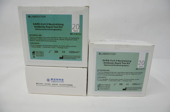 20 Tes CoV-19 Neutralizing Antibody Rapid Test Kit Akurasi 95 Persen
