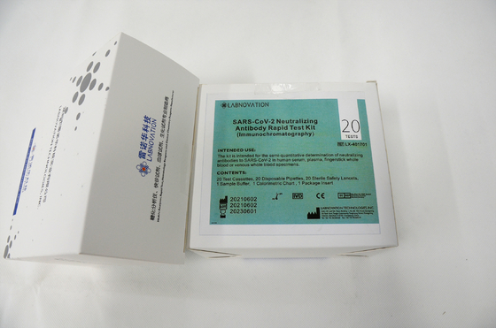 Kit Uji Antibodi Penetral Cepat ISO13485 Akurasi 95,00%