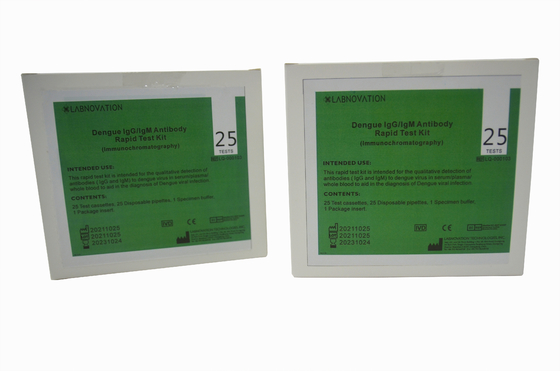 95% Akurasi 30ul Antibody IgG IgM Test Kit Untuk Infeksi Virus Dengue