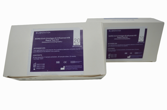 CE SARS-CoV-2 Antigen Influenza A B Test Kit Akurasi Tinggi