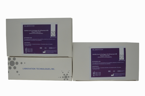 ISO13485 NS NP OP Influenza AB Test Kit 90% Spesifisitas