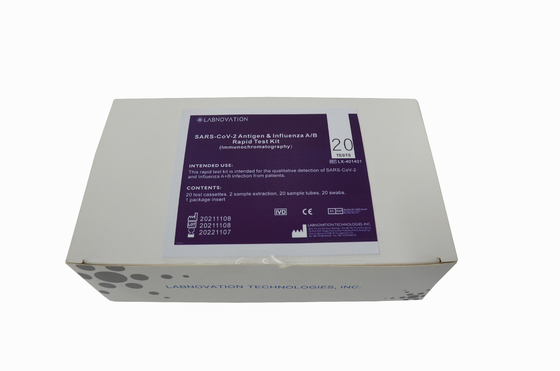 ISO13485 NS NP OP Influenza AB Test Kit 90% Spesifisitas