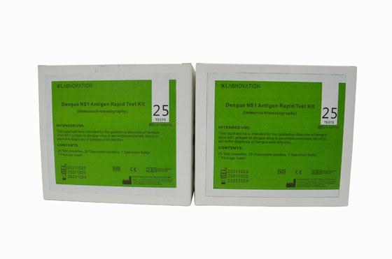 Kaset Dengue NS1 Rapid Test Kit Serum Darah Seluruh Kit Diagnostik Antigen Plasma