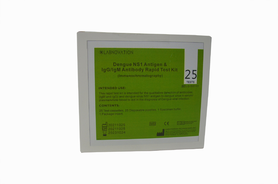 Pemeriksaan Harian IgG IgM NS1 Dengue Test Kit 25 PCS Tes Diagnostik Cepat Untuk Dengue