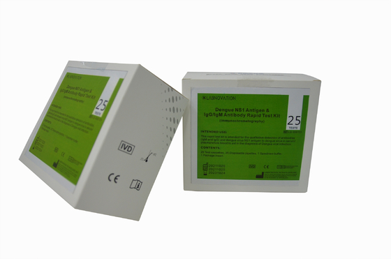 Pemeriksaan Harian IgG IgM NS1 Dengue Test Kit 25 PCS Tes Diagnostik Cepat Untuk Dengue