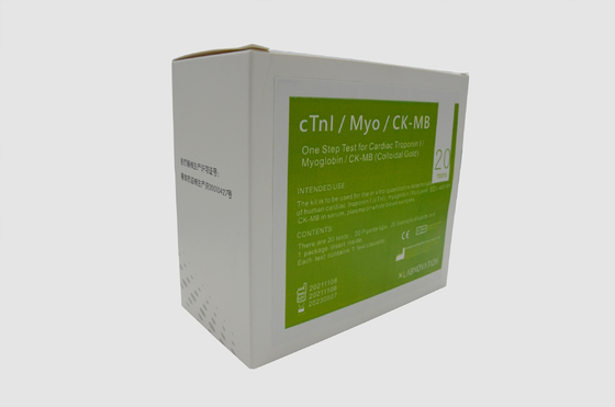 Satu Langkah CTnI Myo CK MB Test Kit Myoglobin Cardiac Troponin I Rapid Test Kit