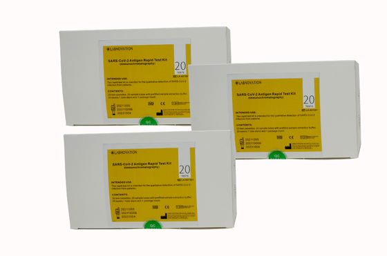 CE Bersertifikat Antigen Rapid Test Kit Orofaringeal / Nasofaringeal Swab Untuk SAR-CoV-2